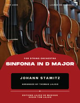 Sinfonia in D Major Orchestra sheet music cover
